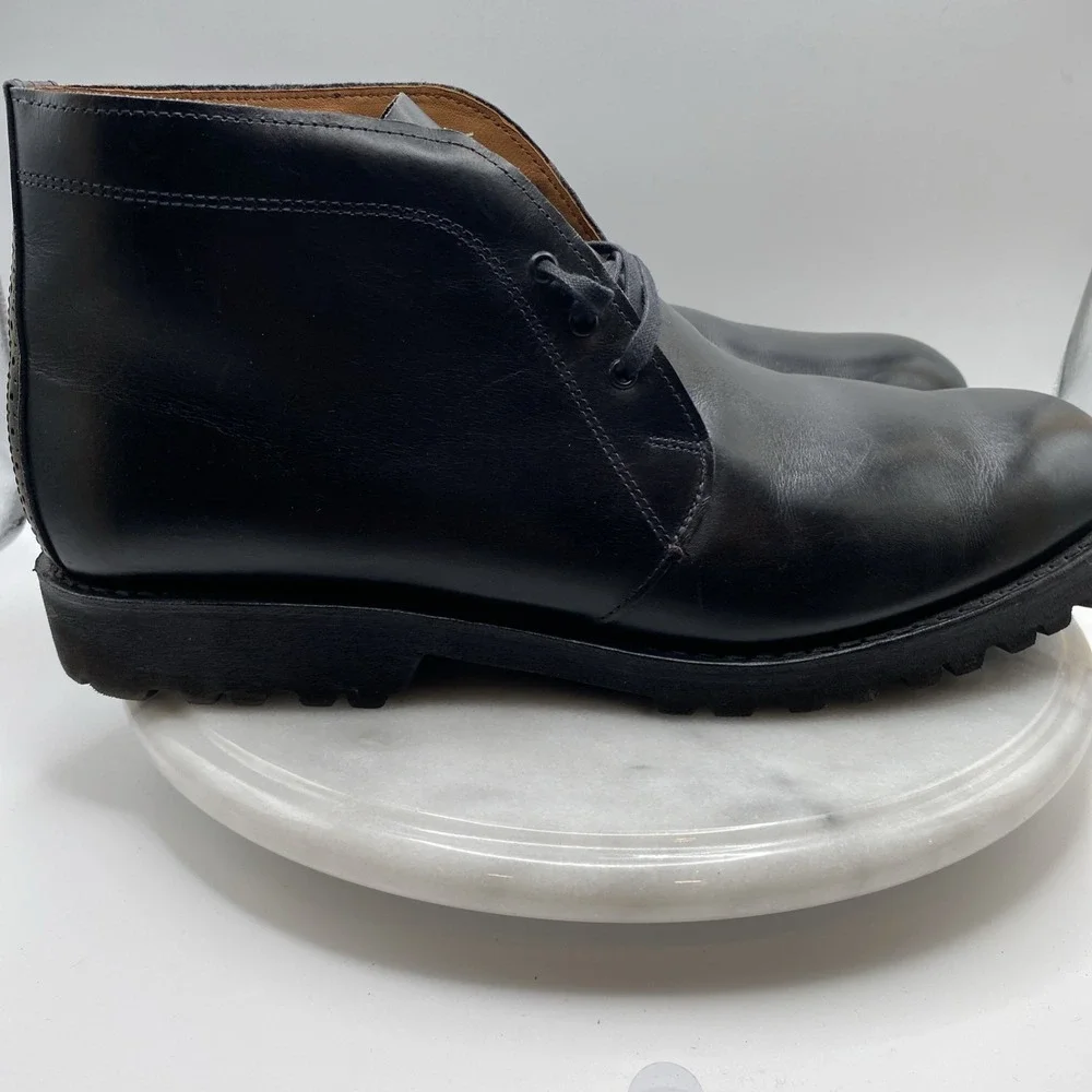 Allen‎ Edmonds Stanford Men's Black Leather Ankle Chukka Boots Sz 11.5 D Tate